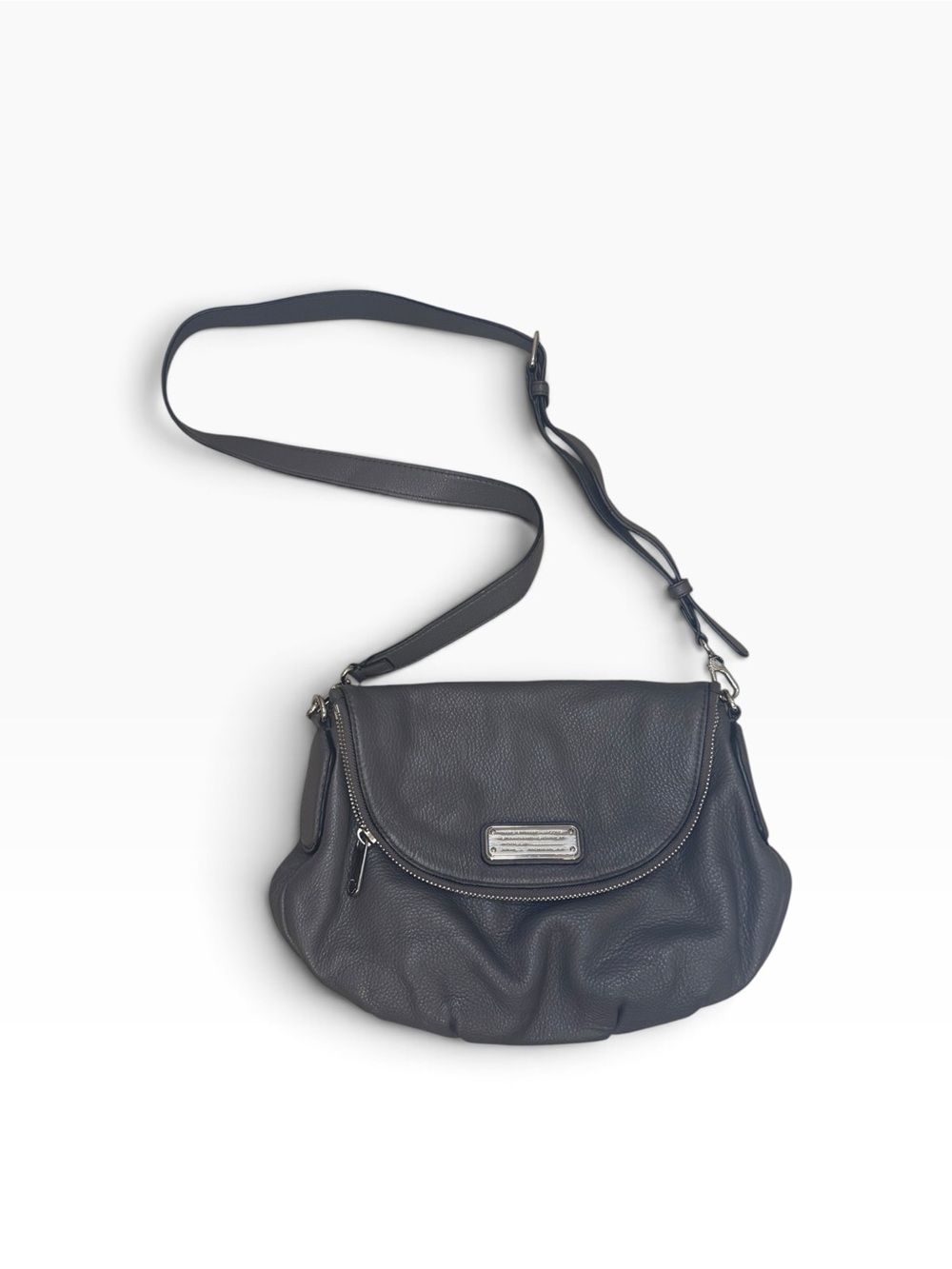 Marc by Marc Jacobs Classic Q Natasha Gray Leather Crossbody Bag